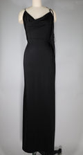 Draped Full Maxi in Black (Size 0)
