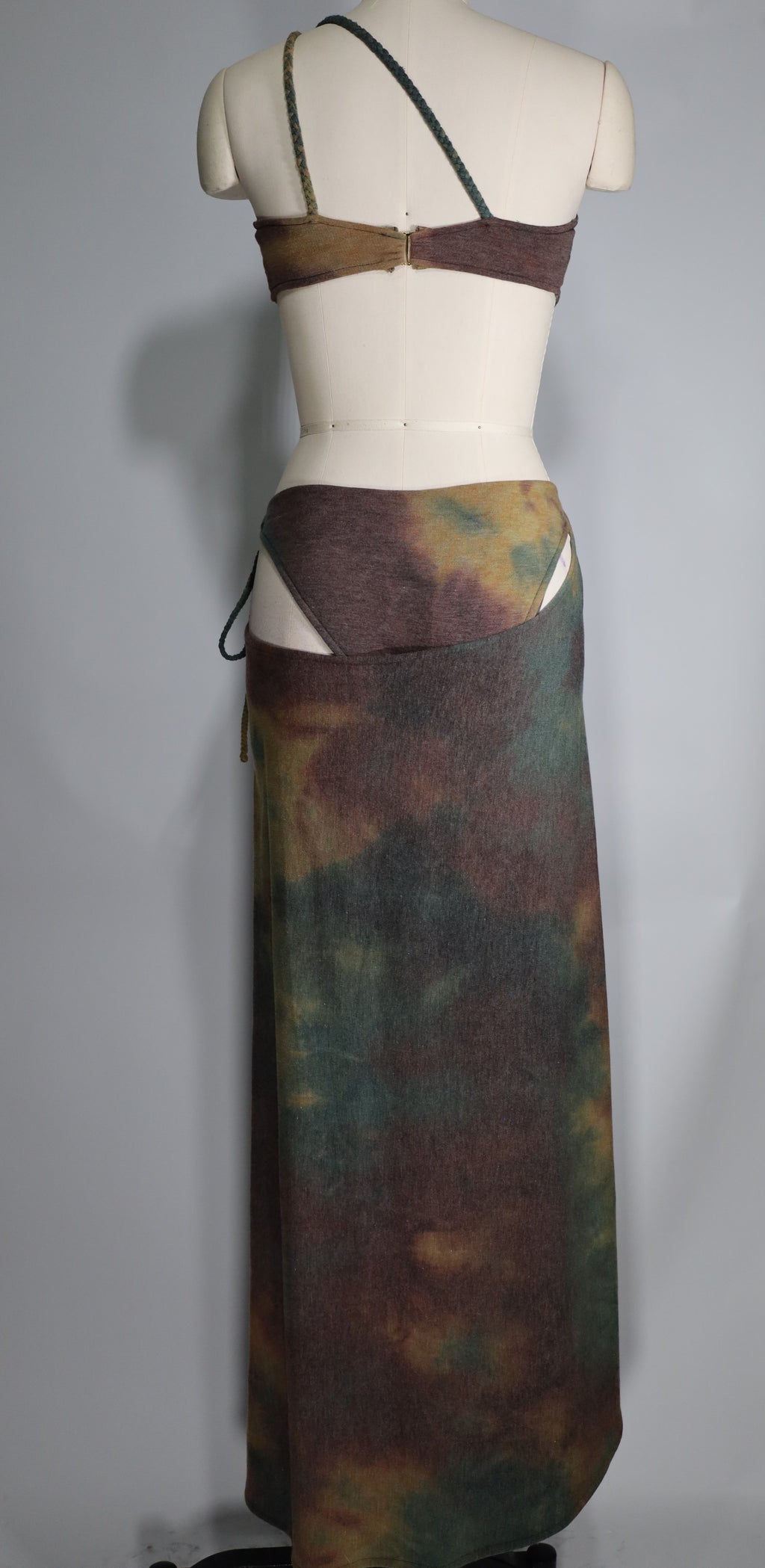 Tie-Dye Summer Dress with Matching Bikini Bottoms (Size 8)