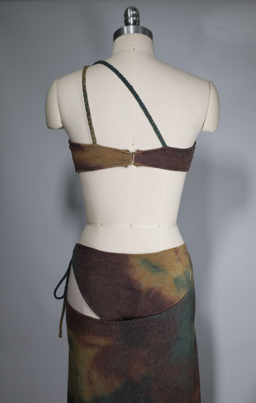 Tie-Dye Summer Dress with Matching Bikini Bottoms (Size 8)