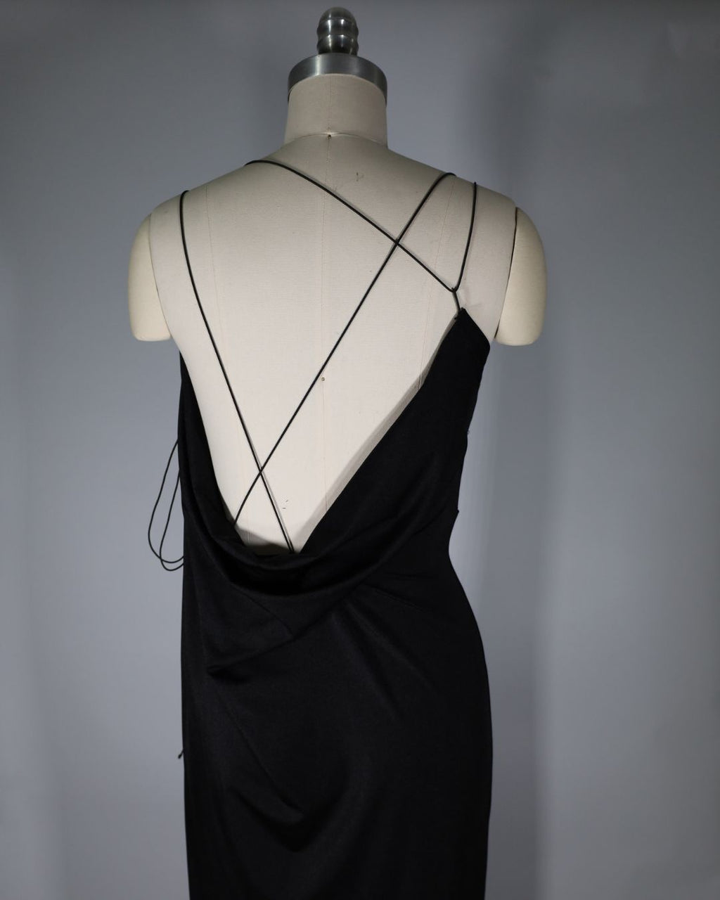 Draped Full Maxi in Black (Size 0)