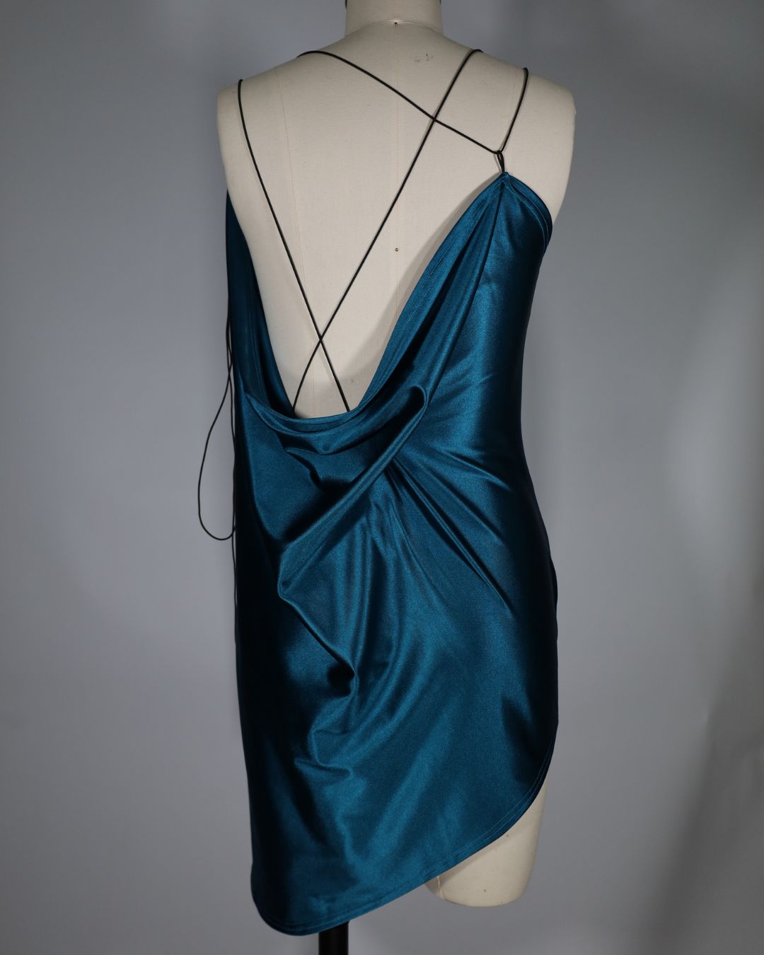 Draped Mini in Turquoise (size 0)