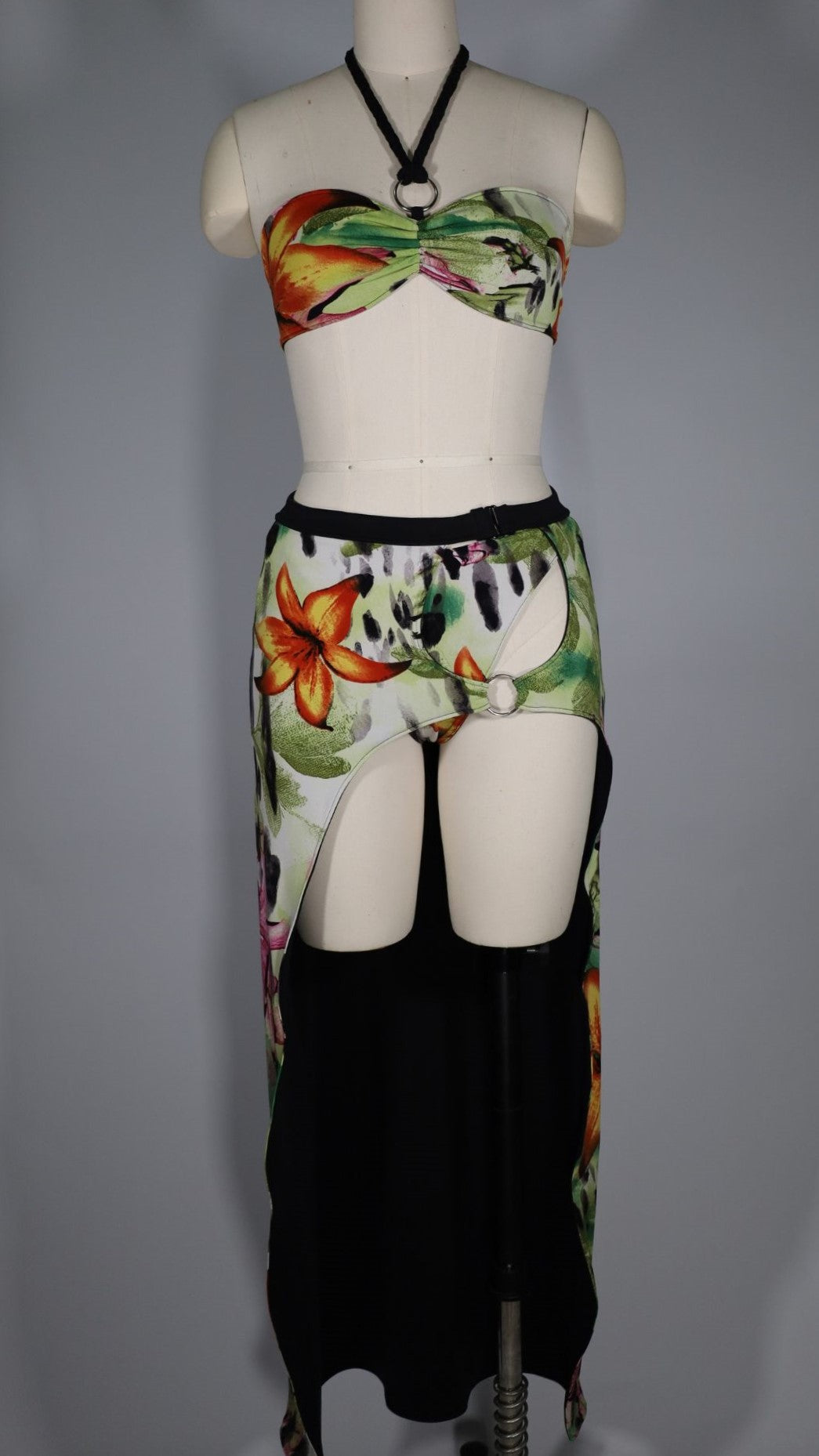 3 Piece Tropical Bikini Set (Size 0)